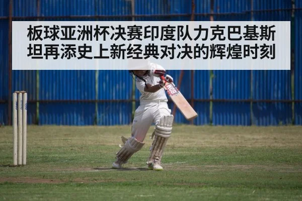 板球亚洲杯决赛印度队力克巴基斯坦再添史上新经典对决的辉煌时刻